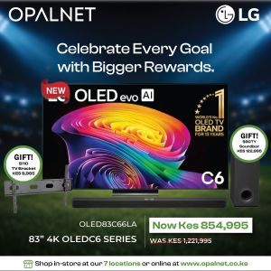 LG 83 Inch OLED evo AI C6 4K Smart TV 2026 + Get Free LG S90TY Soundbar - 570W and a TV Bracket